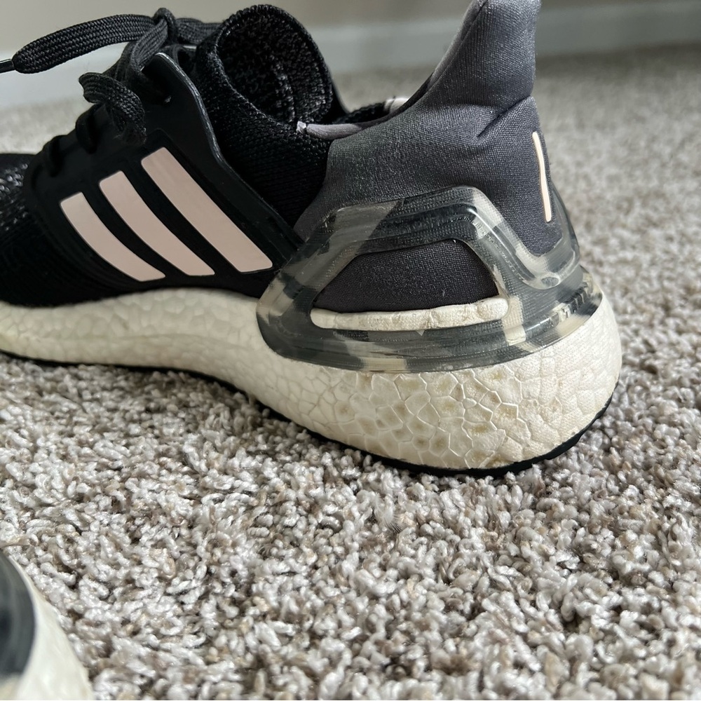 Adidas Ultraboost Boost 20 Athletic Running Shoes Black pink & Gray Women’s 9 - Picture 12 of 12